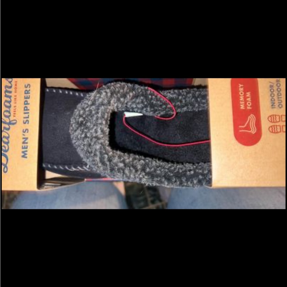 NWT in box Memory Foam Slippers